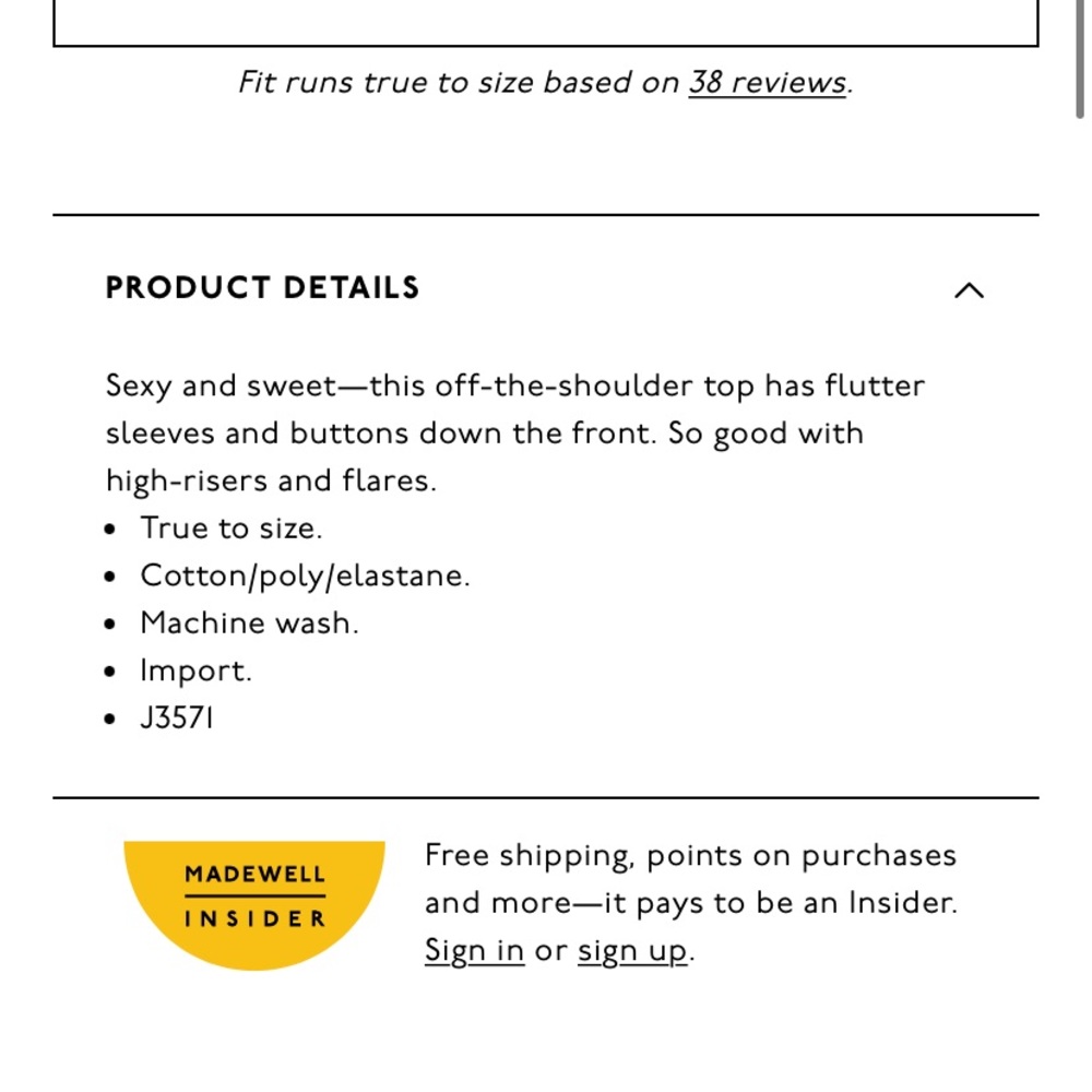 Madewell Texture & Thread Off-the-Shoulder Top - Picture 5 of 10